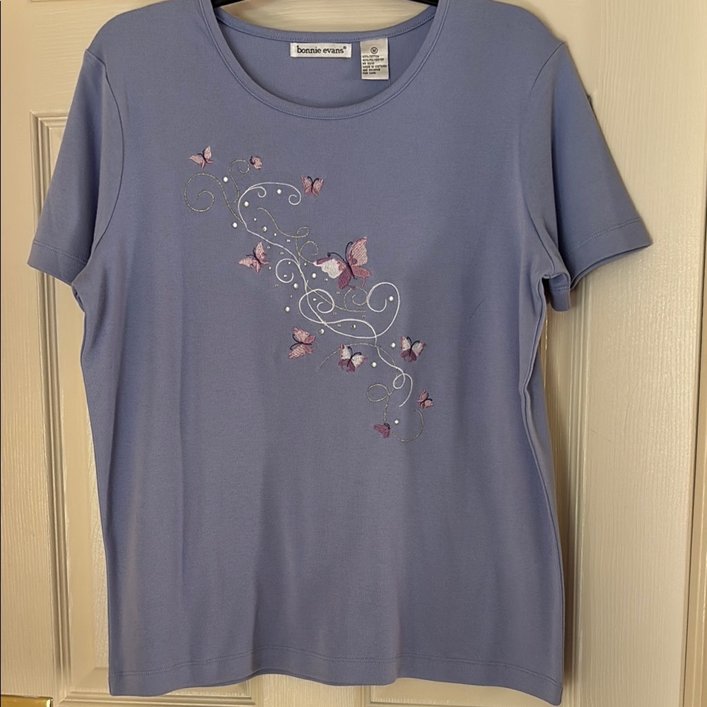 BONNIE EVANS EMBROIDERED TOP